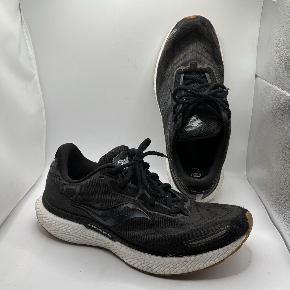 Saucony Triumph 19 Men’s Size 10 Black Activewear Gym Style Code S20678-12 Form